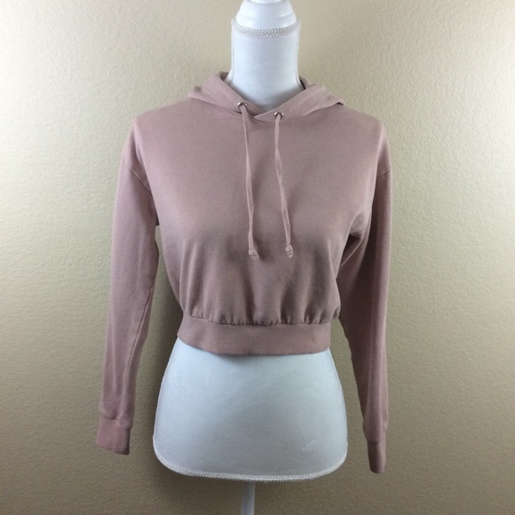 Divided Tops - 🍓Divided H&M Dusty Pink Cropped Hoodie